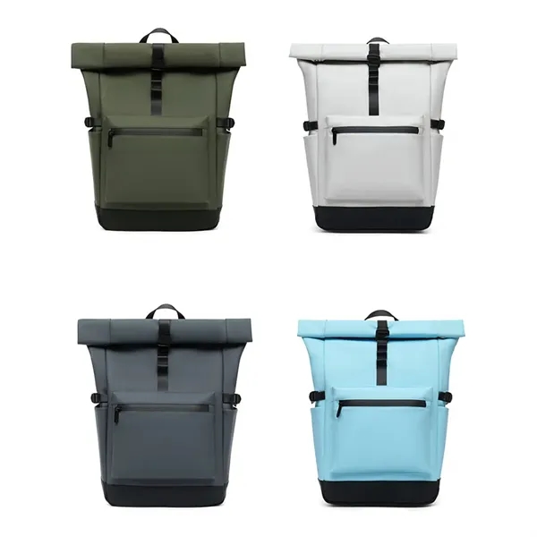 Roll-Top Foldable Backpack Large Capacity Laptop Bag - Roll-Top Foldable Backpack Large Capacity Laptop Bag - Image 3 of 3