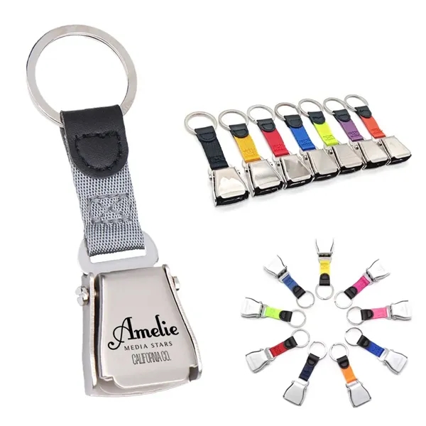 Airplane Seatbelt Buckle Key Ring - Airplane Seatbelt Buckle Key Ring - Image 0 of 7
