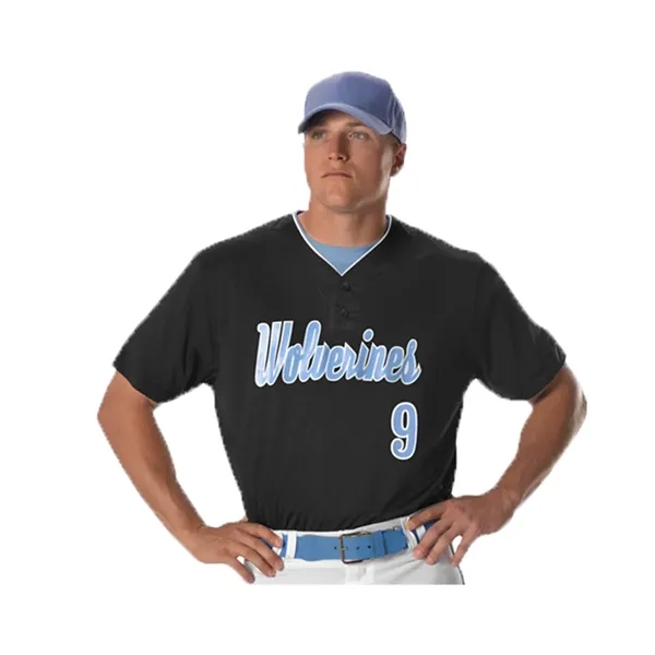 Alleson Athletic Men's Two Button Mesh Baseball Jersey Wi... - Alleson Athletic Men's Two Button Mesh Baseball Jersey Wi... - Image 0 of 28