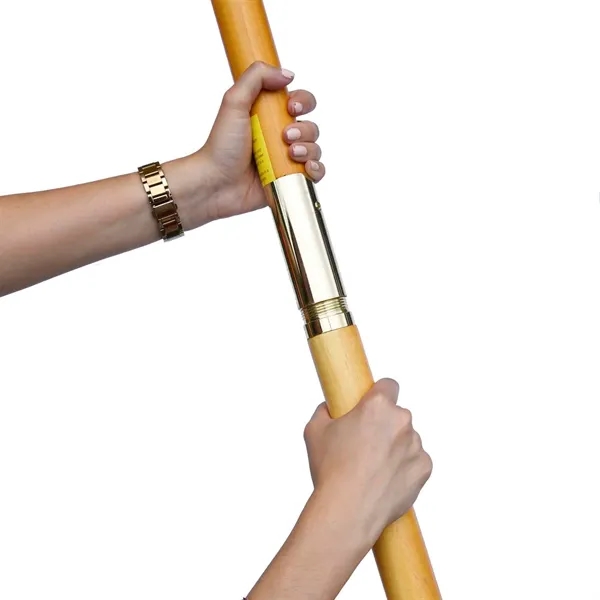 7' Wood Market Umbrella Kit With Valance (1 Imprint) - 7' Wood Market Umbrella Kit With Valance (1 Imprint) - Image 2 of 15