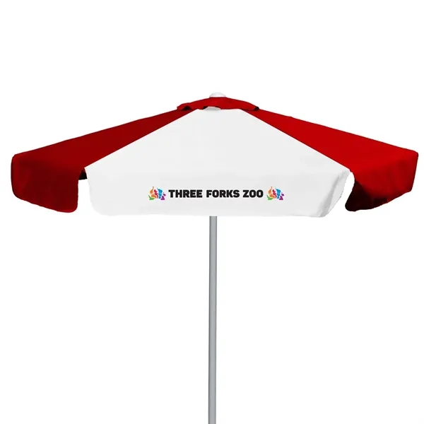 7' E-Z Glide Market Umbrella Kit With Valance (1 Imprint) - 7' E-Z Glide Market Umbrella Kit With Valance (1 Imprint) - Image 0 of 12
