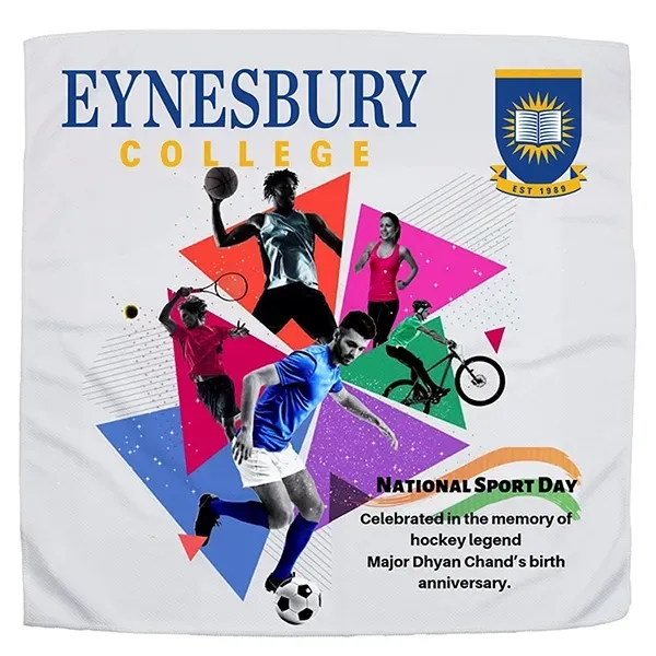 Custom Recylced RPET 155 GSM Full Color Sublimation - 22" H x 22" W