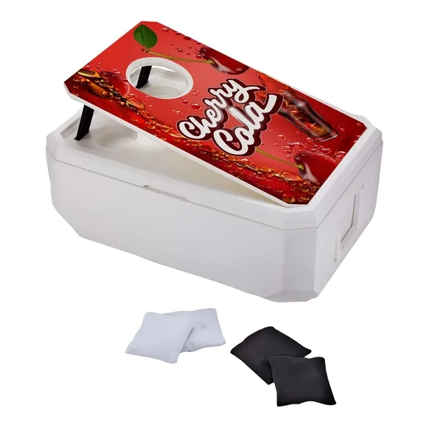 Cornhole Cooler with Imprint on Game Top - Cornhole Cooler with Imprint on Game Top - Image 0 of 3