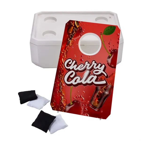 Cornhole Cooler with Imprint on Game Top - Cornhole Cooler with Imprint on Game Top - Image 1 of 3