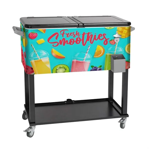 Rolling Cooler Vending Cart, Wrap Graphic - Rolling Cooler Vending Cart, Wrap Graphic - Image 0 of 5