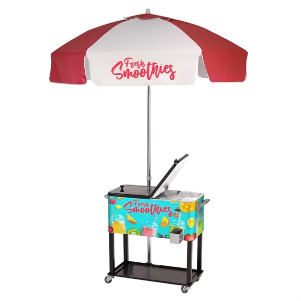 Rolling Cooler Vending Cart, Wrap Graphic - Rolling Cooler Vending Cart, Wrap Graphic - Image 5 of 5
