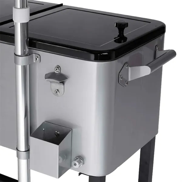 Rolling Cooler Vending Cart, Front Imprint - Rolling Cooler Vending Cart, Front Imprint - Image 4 of 5