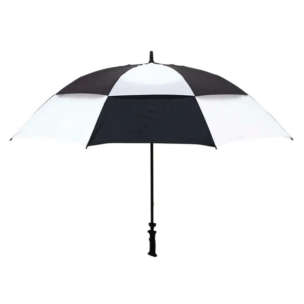 Challenger Checkerboard Panels Umbrella  (2 Imprints) - Challenger Checkerboard Panels Umbrella  (2 Imprints) - Image 4 of 11