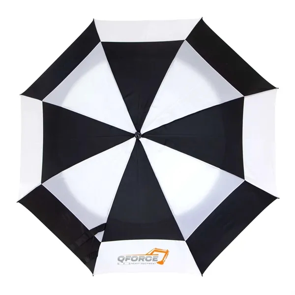 Challenger Checkerboard Panels Umbrella  (1 Imprint) - Challenger Checkerboard Panels Umbrella  (1 Imprint) - Image 2 of 11