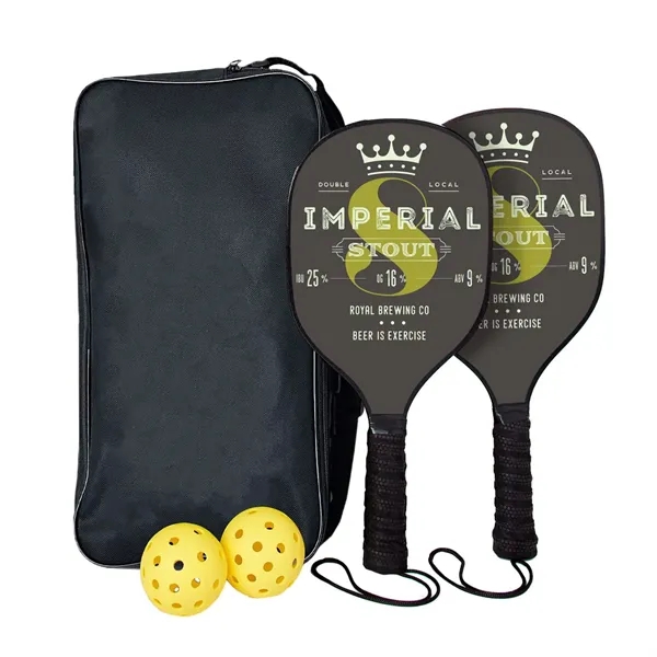 Pickleball Set with Single-Sided Paddles - Pickleball Set with Single-Sided Paddles - Image 0 of 1