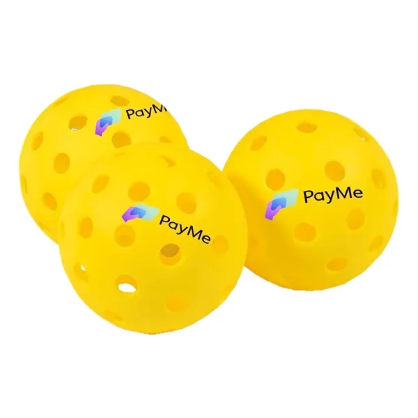 Indoor/Outdoor Pickleball Plus Imprinted Balls and Mesh Bag - Indoor/Outdoor Pickleball Plus Imprinted Balls and Mesh Bag - Image 1 of 1