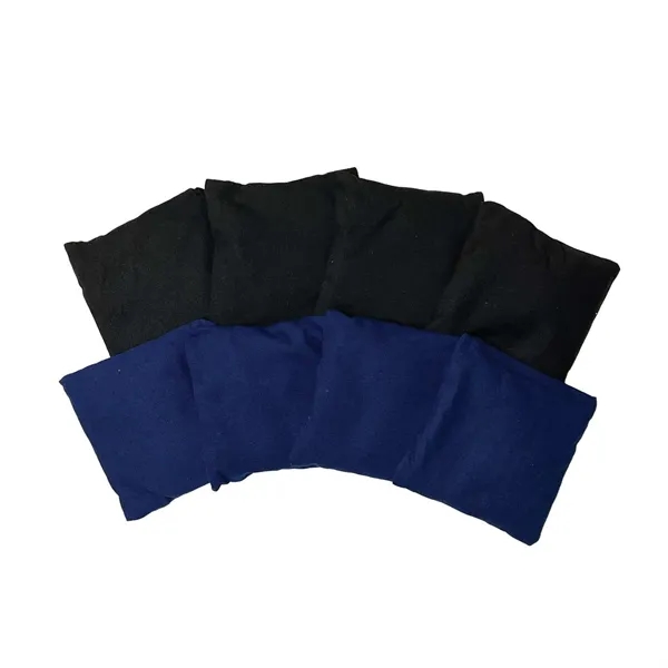 Wood Cornhole Plus, 4 Black & Navy Bean Bags - Wood Cornhole Plus, 4 Black & Navy Bean Bags - Image 1 of 2