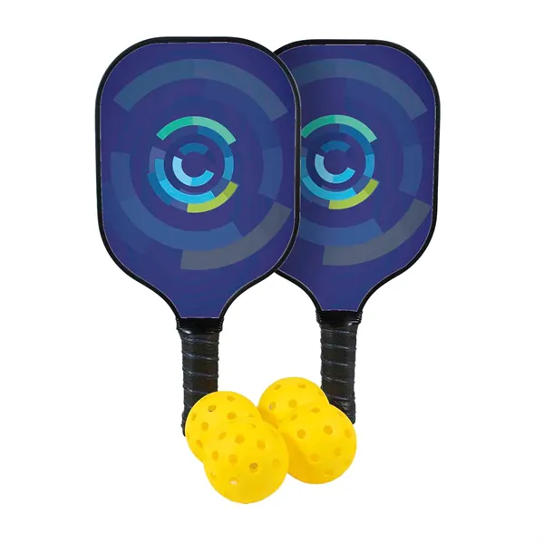Deluxe Pickleball Plus Set Double-Sided Paddles - Deluxe Pickleball Plus Set Double-Sided Paddles - Image 1 of 2