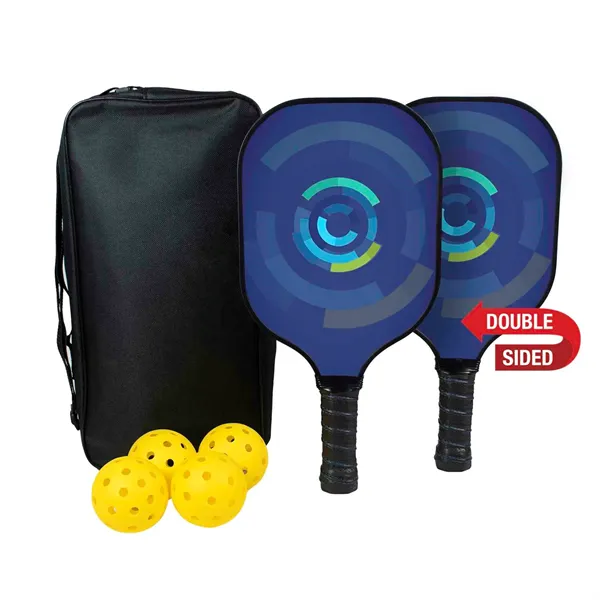 Deluxe Pickleball Set Double-Sided Paddles - Deluxe Pickleball Set Double-Sided Paddles - Image 0 of 2