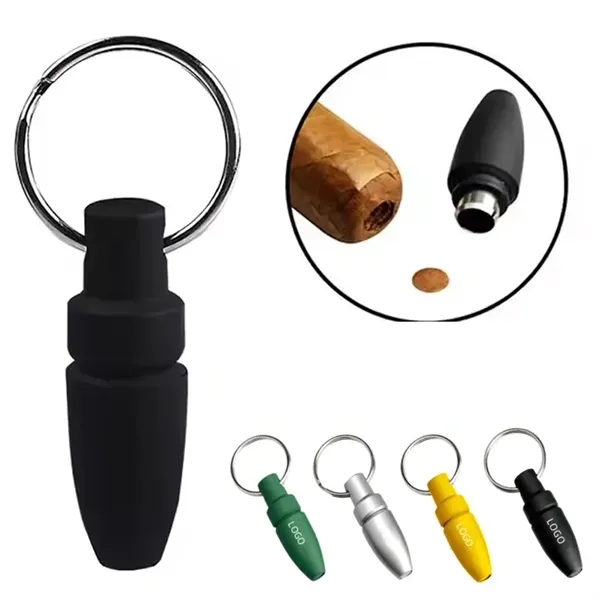 ABS Portable Cigar Punch Cutter Keychain - ABS Portable Cigar Punch Cutter Keychain - Image 0 of 4