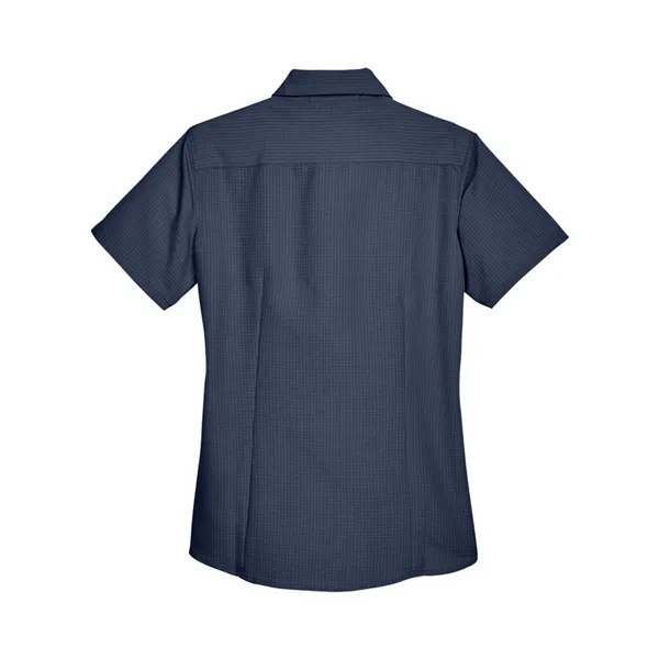 Harriton Women's Barbados Textured Camp Shirt - Harriton Women's Barbados Textured Camp Shirt - Image 10 of 20