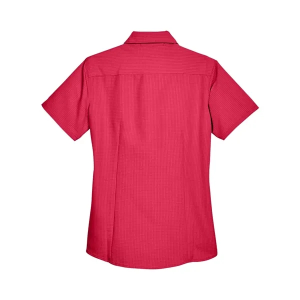 Harriton Women's Barbados Textured Camp Shirt - Harriton Women's Barbados Textured Camp Shirt - Image 16 of 20