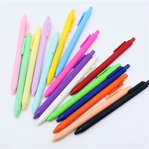 Plastic Click Action Rubber Coated Gel Pen - Plastic Click Action Rubber Coated Gel Pen - Image 2 of 3