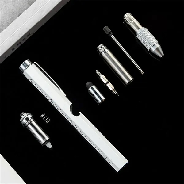 Multi-Functional 7-in-1 LED Light Pen with Ruler Screwdriver - Multi-Functional 7-in-1 LED Light Pen with Ruler Screwdriver - Image 3 of 4
