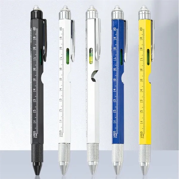 Multi-Functional 7-in-1 LED Light Pen with Ruler Screwdriver - Multi-Functional 7-in-1 LED Light Pen with Ruler Screwdriver - Image 4 of 4