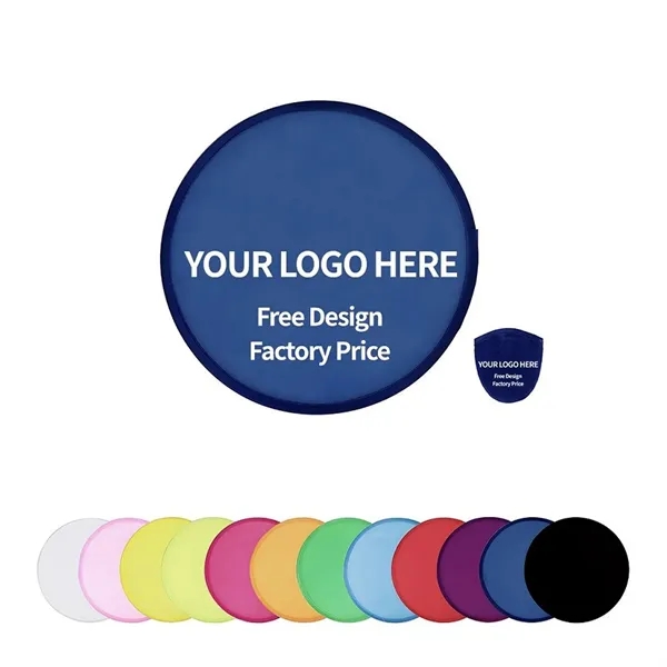 Folding Frisbee Fan w/Pouch - Folding Frisbee Fan w/Pouch - Image 0 of 1
