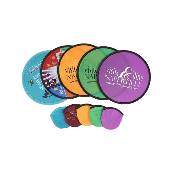 Folding Frisbee Fan w/Pouch - Folding Frisbee Fan w/Pouch - Image 1 of 1