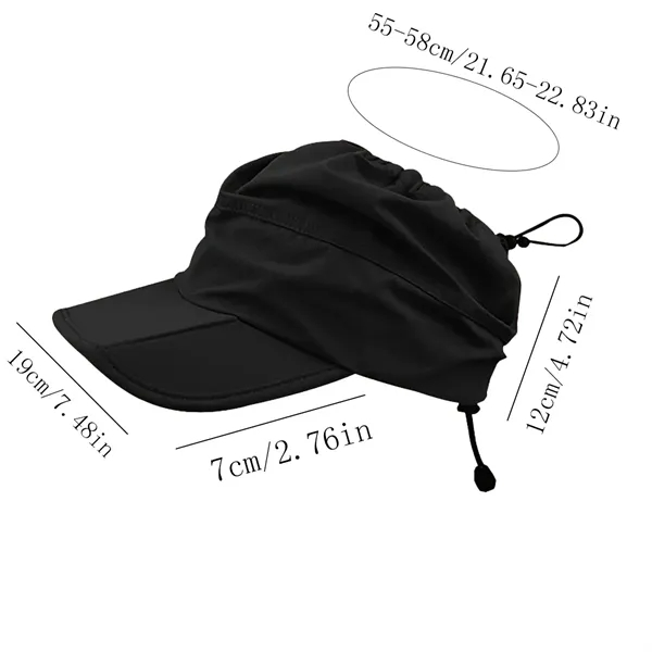 Outdoor Anti UV Quick Dry Foldable Wide Brim Baseball Hat - Outdoor Anti UV Quick Dry Foldable Wide Brim Baseball Hat - Image 1 of 4