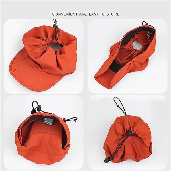 Outdoor Anti UV Quick Dry Foldable Wide Brim Baseball Hat - Outdoor Anti UV Quick Dry Foldable Wide Brim Baseball Hat - Image 2 of 4