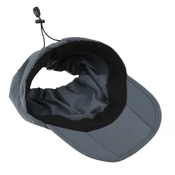 Outdoor Anti UV Quick Dry Foldable Wide Brim Baseball Hat - Outdoor Anti UV Quick Dry Foldable Wide Brim Baseball Hat - Image 3 of 4