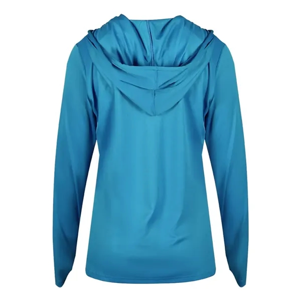 Badger Women's B-Core Long Sleeve Hooded T-Shirt - Badger Women's B-Core Long Sleeve Hooded T-Shirt - Image 6 of 36