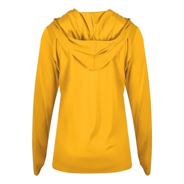Badger Women's B-Core Long Sleeve Hooded T-Shirt - Badger Women's B-Core Long Sleeve Hooded T-Shirt - Image 10 of 36