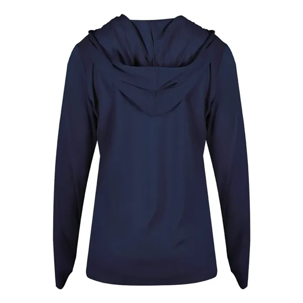 Badger Women's B-Core Long Sleeve Hooded T-Shirt - Badger Women's B-Core Long Sleeve Hooded T-Shirt - Image 24 of 36