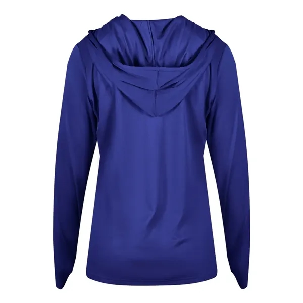 Badger Women's B-Core Long Sleeve Hooded T-Shirt - Badger Women's B-Core Long Sleeve Hooded T-Shirt - Image 30 of 36