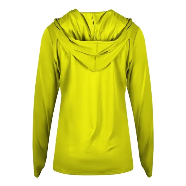 Badger Women's B-Core Long Sleeve Hooded T-Shirt - Badger Women's B-Core Long Sleeve Hooded T-Shirt - Image 32 of 36