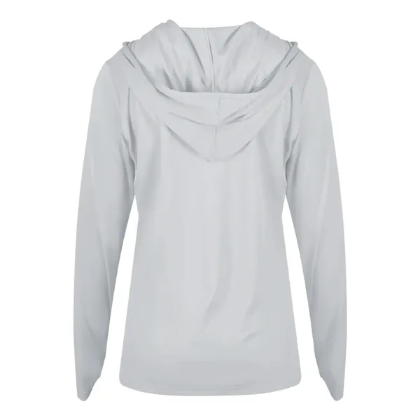 Badger Women's B-Core Long Sleeve Hooded T-Shirt - Badger Women's B-Core Long Sleeve Hooded T-Shirt - Image 34 of 36