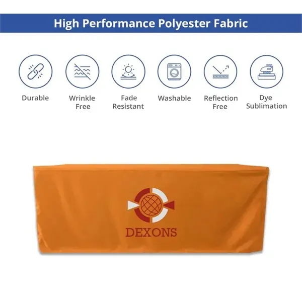 Fitted Table Cover - 3 sided (6ft x 2.5ft) - Fitted Table Cover - 3 sided (6ft x 2.5ft) - Image 2 of 5