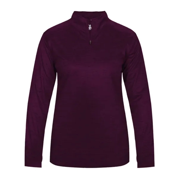 Badger Women's Tonal Blend Quarter-Zip Pullover - Badger Women's Tonal Blend Quarter-Zip Pullover - Image 12 of 20