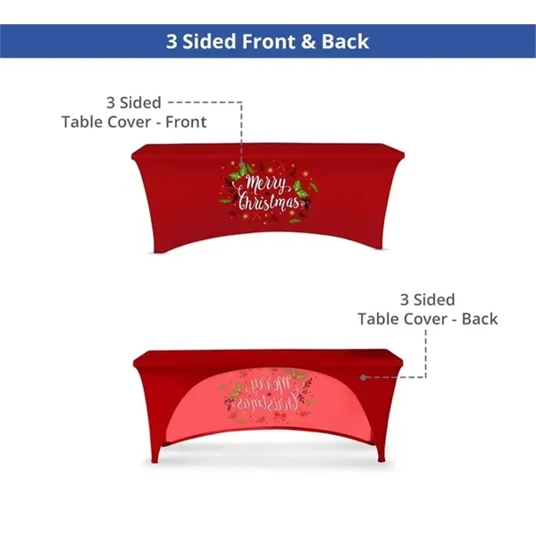 Stretch Table Cover - 3 sided  (6' x 2.5') - Stretch Table Cover - 3 sided  (6' x 2.5') - Image 3 of 5
