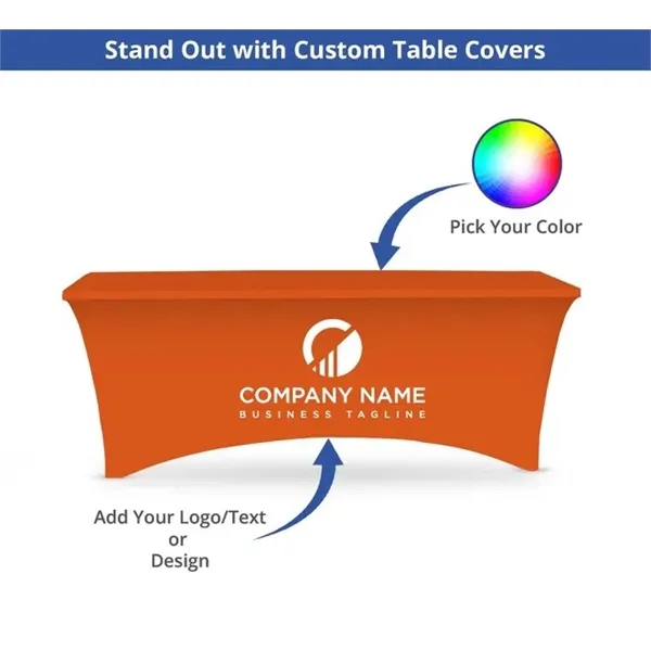 Stretch Table Cover - 3 sided  (6' x 2.5') - Stretch Table Cover - 3 sided  (6' x 2.5') - Image 4 of 5