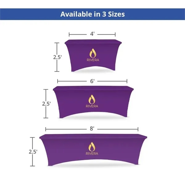 Stretch Table Cover - 3 sided  (6' x 2.5') - Stretch Table Cover - 3 sided  (6' x 2.5') - Image 5 of 5