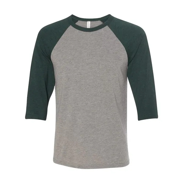 BELLA + CANVAS Unisex Three-Quarter Sleeve Baseball Tee - BELLA + CANVAS Unisex Three-Quarter Sleeve Baseball Tee - Image 24 of 89