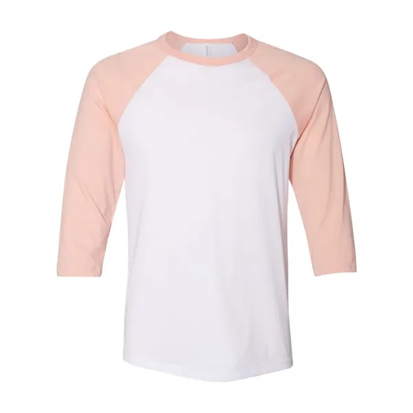 BELLA + CANVAS Unisex Three-Quarter Sleeve Baseball Tee - BELLA + CANVAS Unisex Three-Quarter Sleeve Baseball Tee - Image 62 of 89