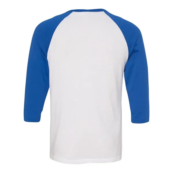 BELLA + CANVAS Unisex Three-Quarter Sleeve Baseball Tee - BELLA + CANVAS Unisex Three-Quarter Sleeve Baseball Tee - Image 89 of 89