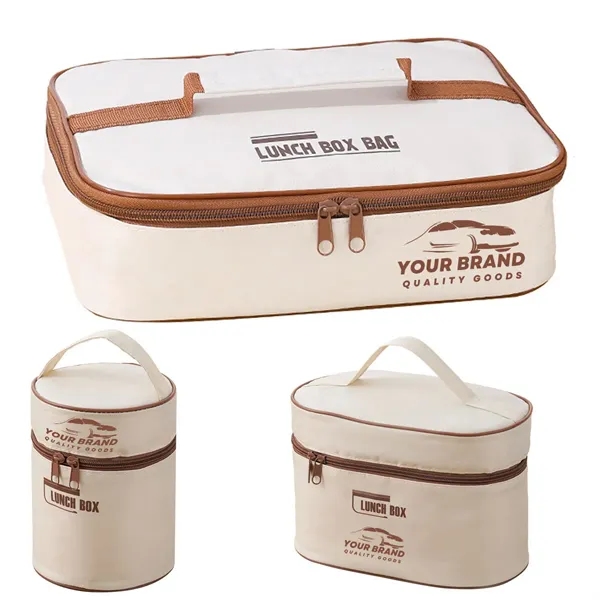 Reusable Insulated Lunch Boxes Portable Snack Cooler Bags - Reusable Insulated Lunch Boxes Portable Snack Cooler Bags - Image 0 of 7