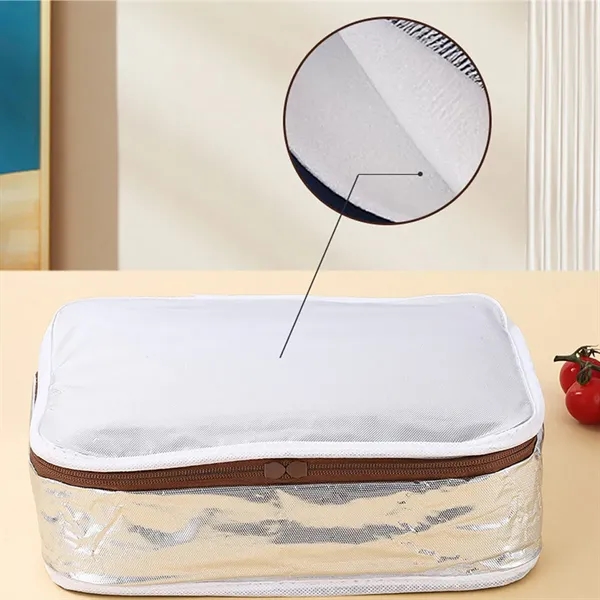 Reusable Insulated Lunch Boxes Portable Snack Cooler Bags - Reusable Insulated Lunch Boxes Portable Snack Cooler Bags - Image 2 of 7