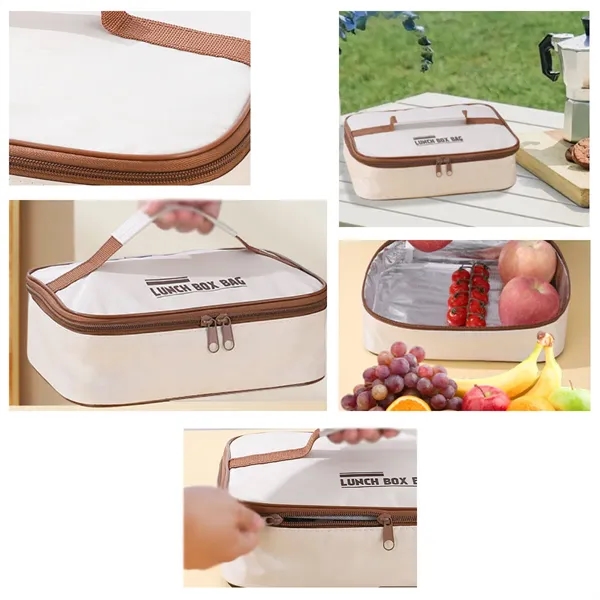 Reusable Insulated Lunch Boxes Portable Snack Cooler Bags - Reusable Insulated Lunch Boxes Portable Snack Cooler Bags - Image 7 of 7