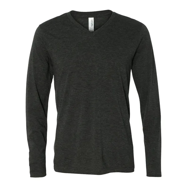 BELLA + CANVAS Unisex Long Sleeve V-Neck Tee - BELLA + CANVAS Unisex Long Sleeve V-Neck Tee - Image 5 of 21