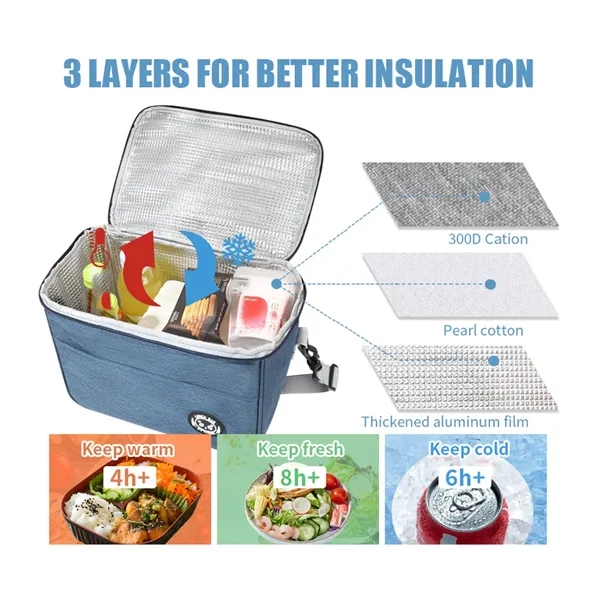 Insulated Cooler Bags for Men & Women Lunch Boxes Thermals - Insulated Cooler Bags for Men & Women Lunch Boxes Thermals - Image 3 of 7