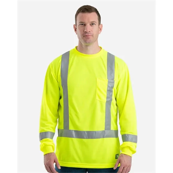 Berne Apparel Men's Tall Hi-Vis Class 3 Performance T-Shirt - Berne Apparel Men's Tall Hi-Vis Class 3 Performance T-Shirt - Image 0 of 1