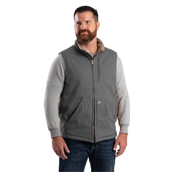 Berne Apparel Men's Heartland Sherpa-Lined Washed Duck Vest - Berne Apparel Men's Heartland Sherpa-Lined Washed Duck Vest - Image 0 of 0
